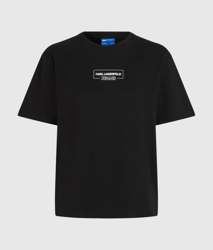 Camiseta con logotipo en relieve