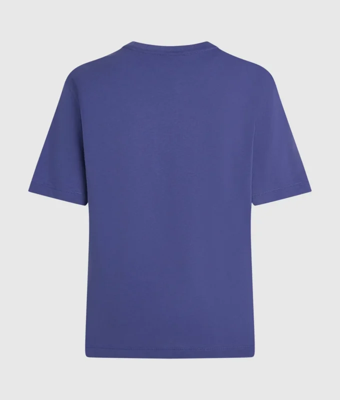 Camiseta con logotipo en relieve