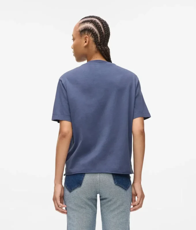 Camiseta con logotipo lavado