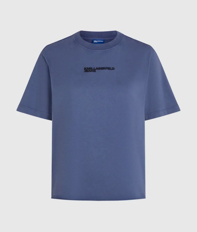 Camiseta con logotipo lavado