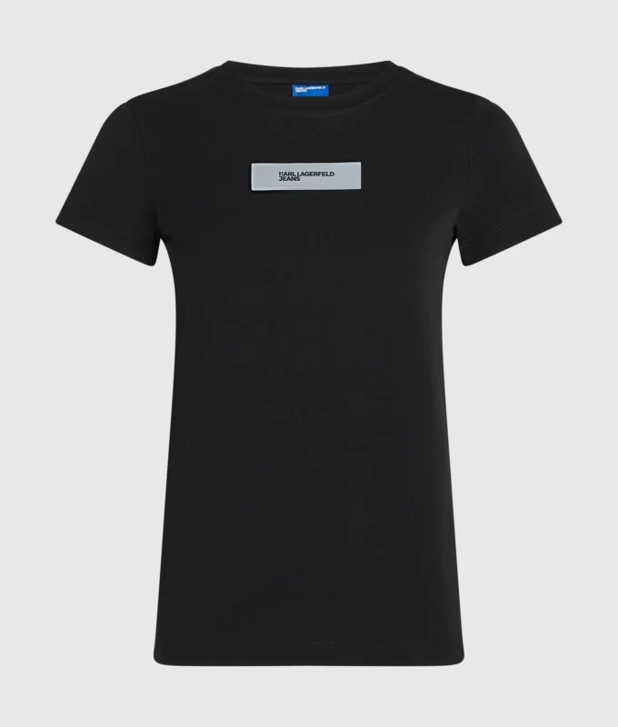 Camiseta con logotipo reflectante