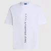 Camiseta con logotipo vertical