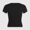 Camiseta con monograma y tachuelas
