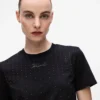 Camiseta con pedrería