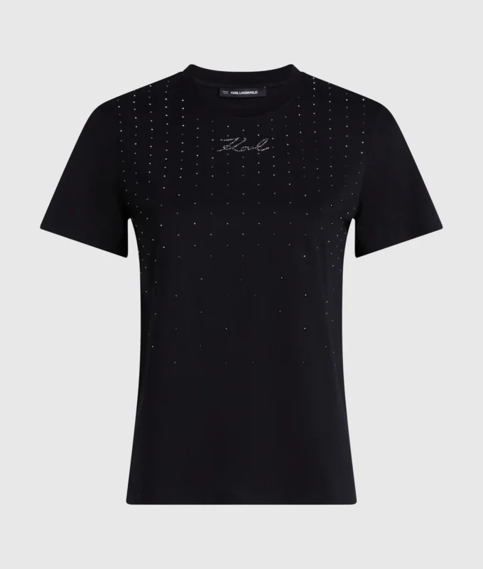 Camiseta con pedrería