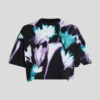 CAMISETA CORTA CON ESTAMPADO FLORAL