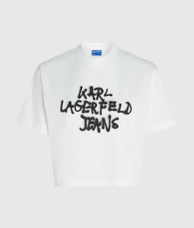 Camiseta corta con grafiti