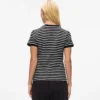 Camiseta de canalé a rayas Ikon