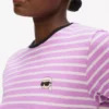 Camiseta de canalé a rayas Ikon