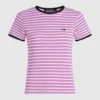Camiseta de canalé a rayas Ikon