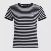 Camiseta de canalé a rayas Ikon