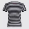Camiseta de canalé a rayas Ikon