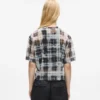 Camiseta de malla a cuadros