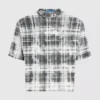 Camiseta de malla a cuadros