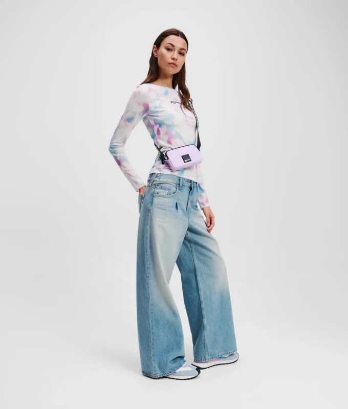 CAMISETA DE MALLA CON ESTAMPADO FLORAL