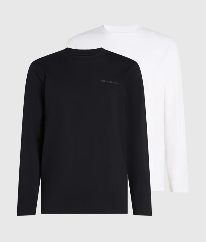 Camiseta de manga larga Lounge, paquete de 2