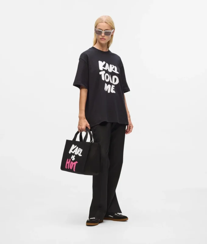Camiseta holgada exclusiva «Karl told me»