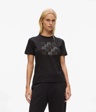 Camiseta Ikon con pedrería