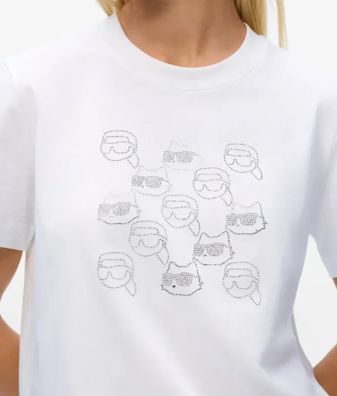 Camiseta Ikon con pedrería