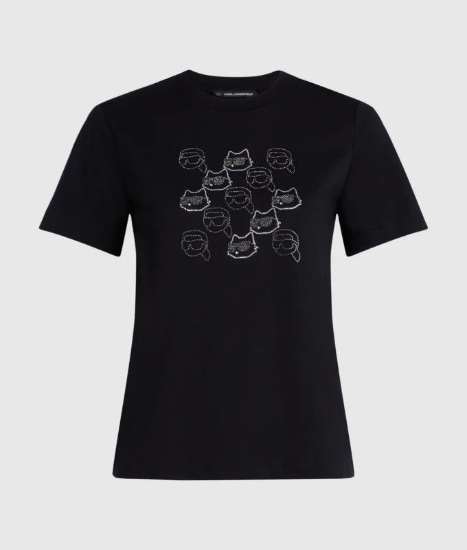 Camiseta Ikon con pedrería