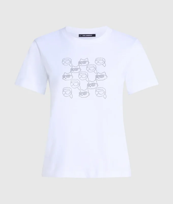 Camiseta Ikon con pedrería