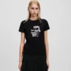 CAMISETA IKON KARL & CHOUPETTE CON STRASS