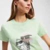 CAMISETA IKON KARL & CHOUPETTE CON STRASS