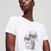 CAMISETA IKON KARL & CHOUPETTE CON STRASS
