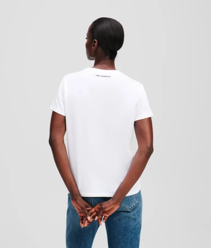 CAMISETA IKON KARL & CHOUPETTE CON STRASS
