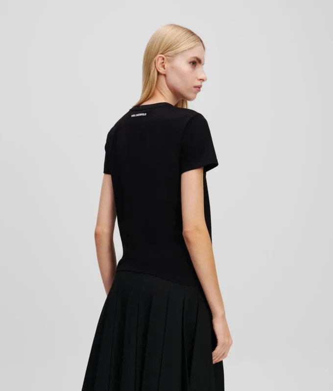 CAMISETA IKON KARL & CHOUPETTE CON STRASS