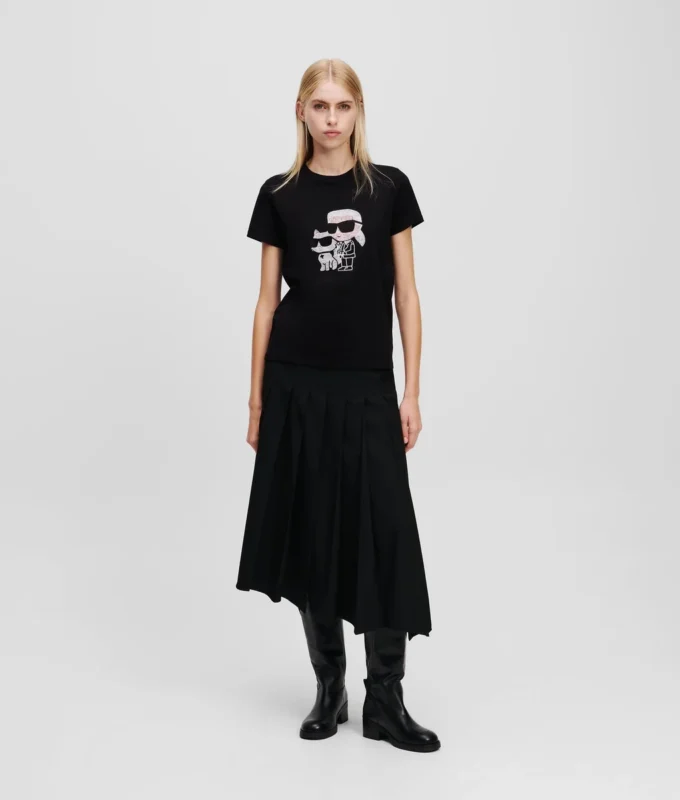 CAMISETA IKON KARL & CHOUPETTE CON STRASS