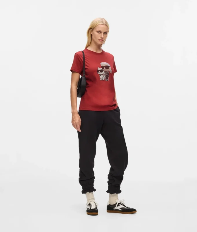 CAMISETA IKON KARL & CHOUPETTE CON STRASS