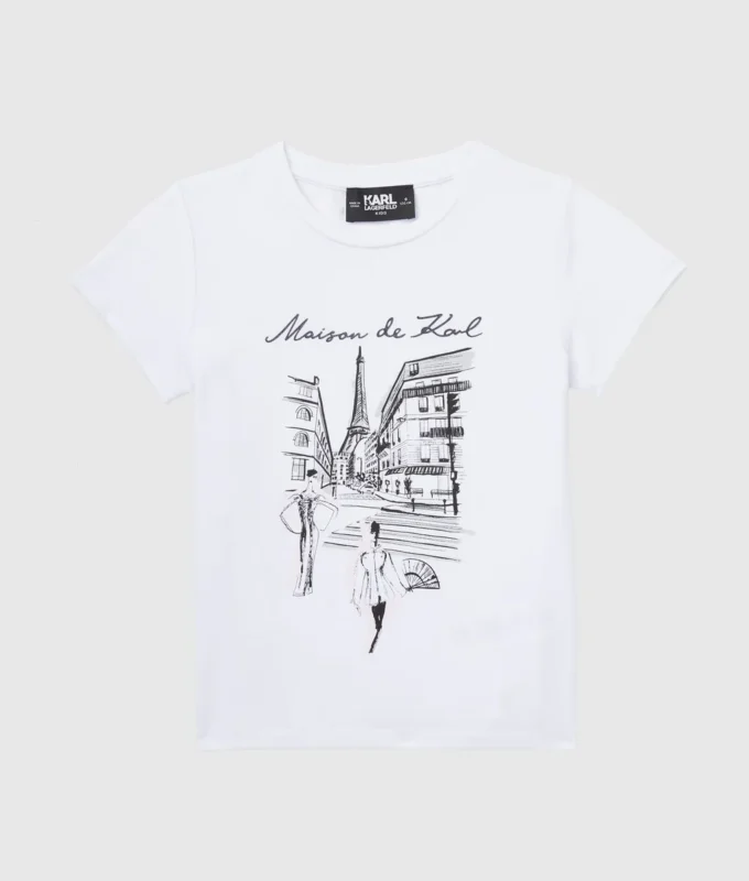 Camiseta Maison de Karl para niña