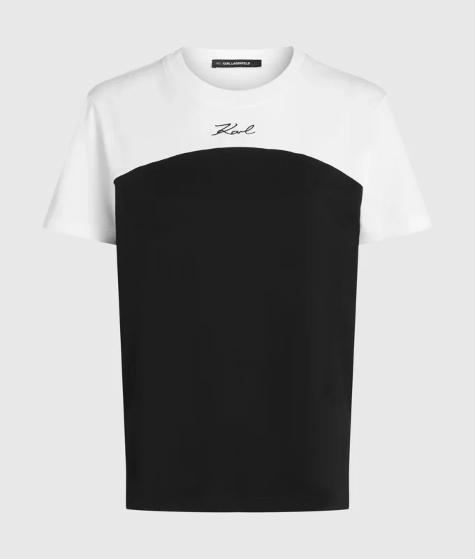 Camiseta monocromática emblemática
