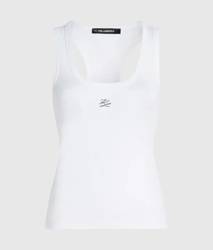 Camiseta sin mangas acanalada Autograph