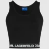 Camiseta sin mangas con cinta con logotipo