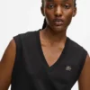 Camiseta sin mangas con cuello en V