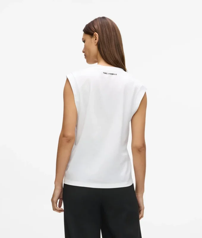 Camiseta sin mangas con cuello en V Ikon
