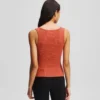 CAMISETA SIN MANGAS CON CUELLO EN V Y RIBETE