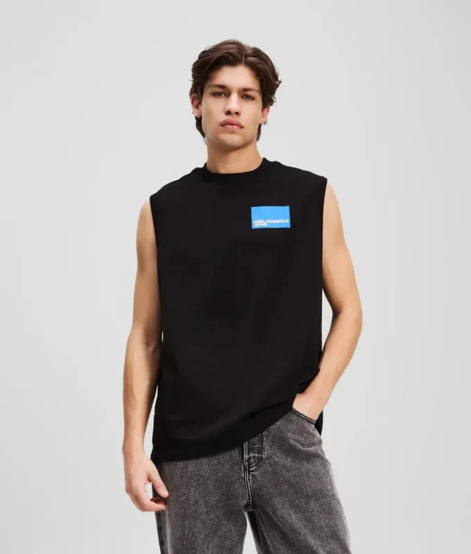 CAMISETA SIN MANGAS CON LOGOTIPO