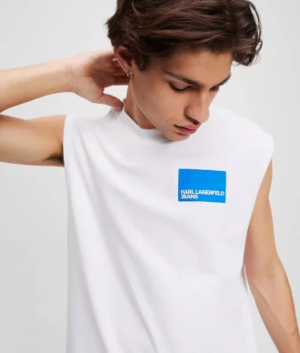 CAMISETA SIN MANGAS CON LOGOTIPO