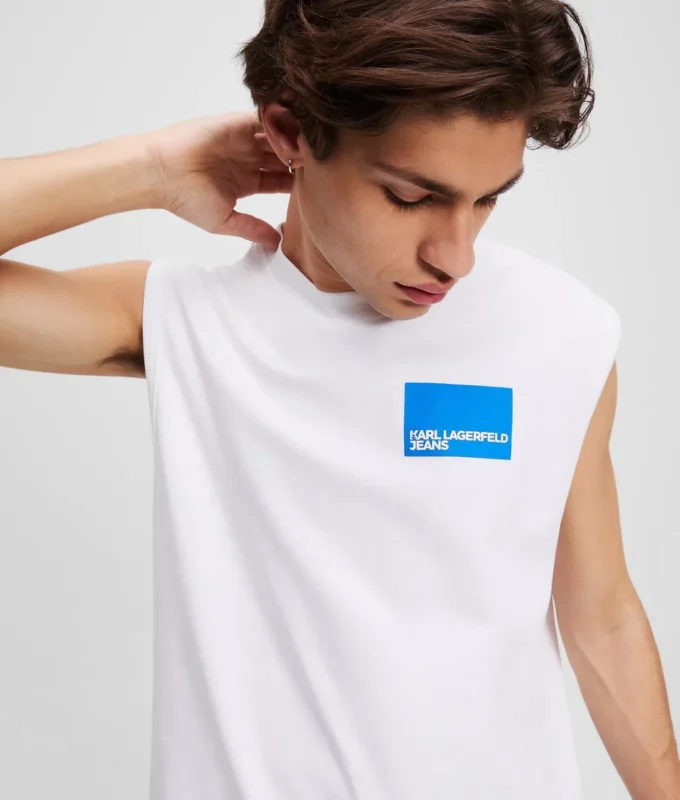 CAMISETA SIN MANGAS CON LOGOTIPO