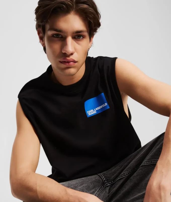 CAMISETA SIN MANGAS CON LOGOTIPO