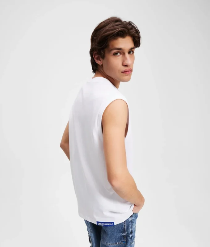 CAMISETA SIN MANGAS CON LOGOTIPO