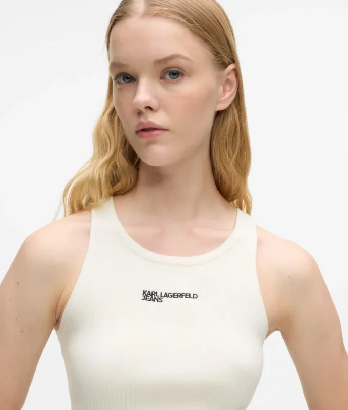 Camiseta sin mangas de punto