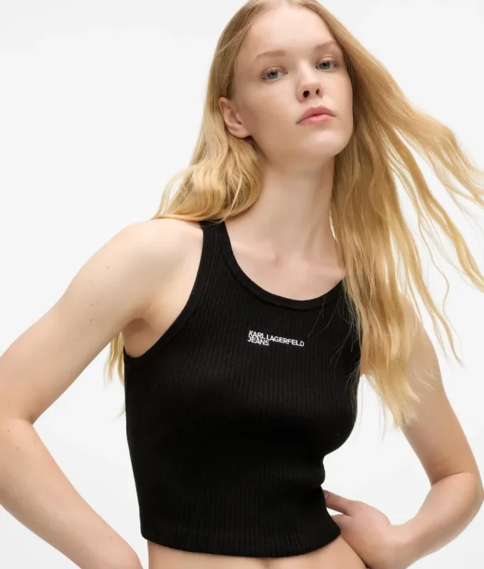 Camiseta sin mangas de punto