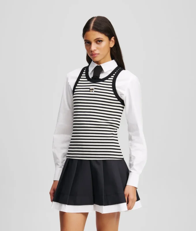 CAMISETA SIN MANGAS DE PUNTO DE CANALÉ IKON
