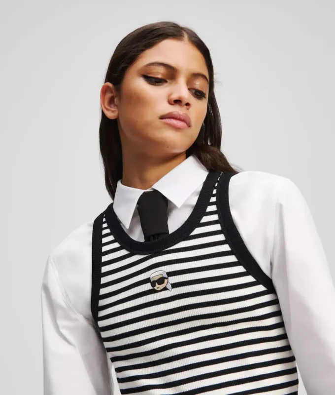 CAMISETA SIN MANGAS DE PUNTO DE CANALÉ IKON