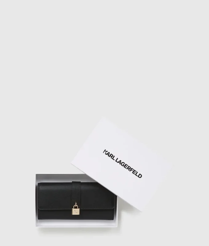 Cartera grande con candado K/Autograph