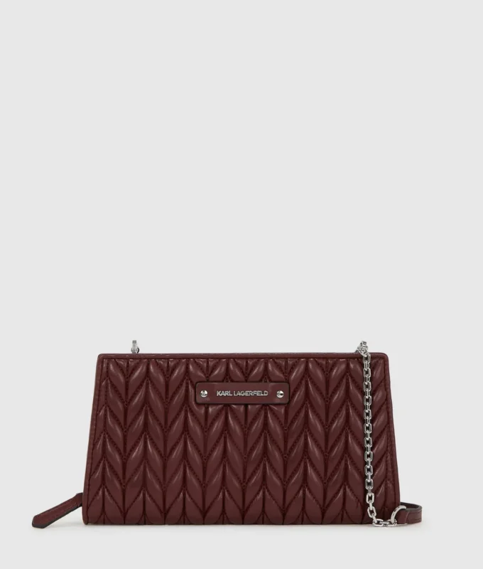 Cartera K/Weave con cadena